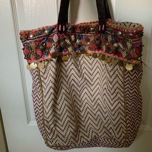 Jasper & Jeera beaded tote from Anthropologie